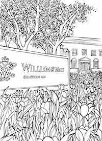 W&M Sign Coloring Page