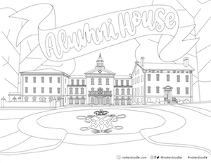 Alumni House Coloring page