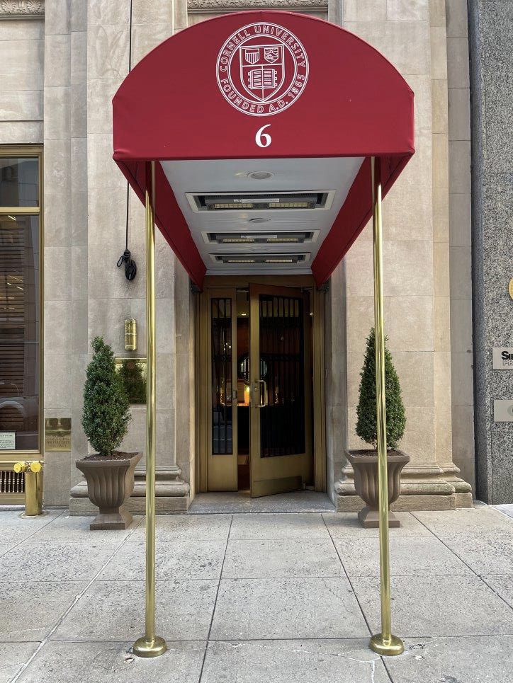 Cornell Club Awning